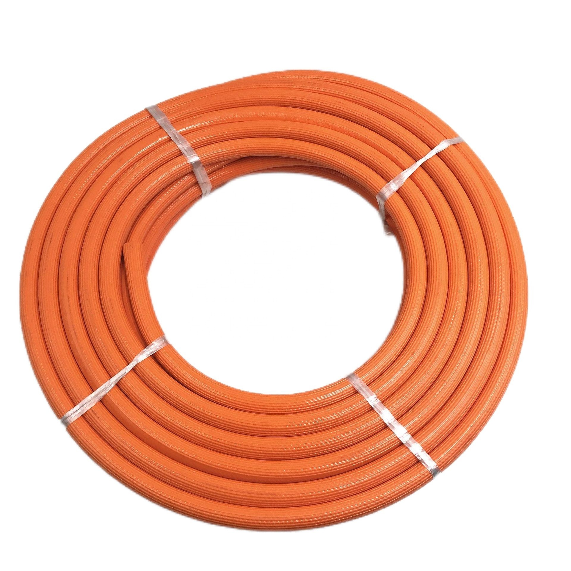 Corrugated Natural Flexible Braided PVC High Pressure Ozone Resistant Yellow Gas Cooker Hose Pipe Hoses