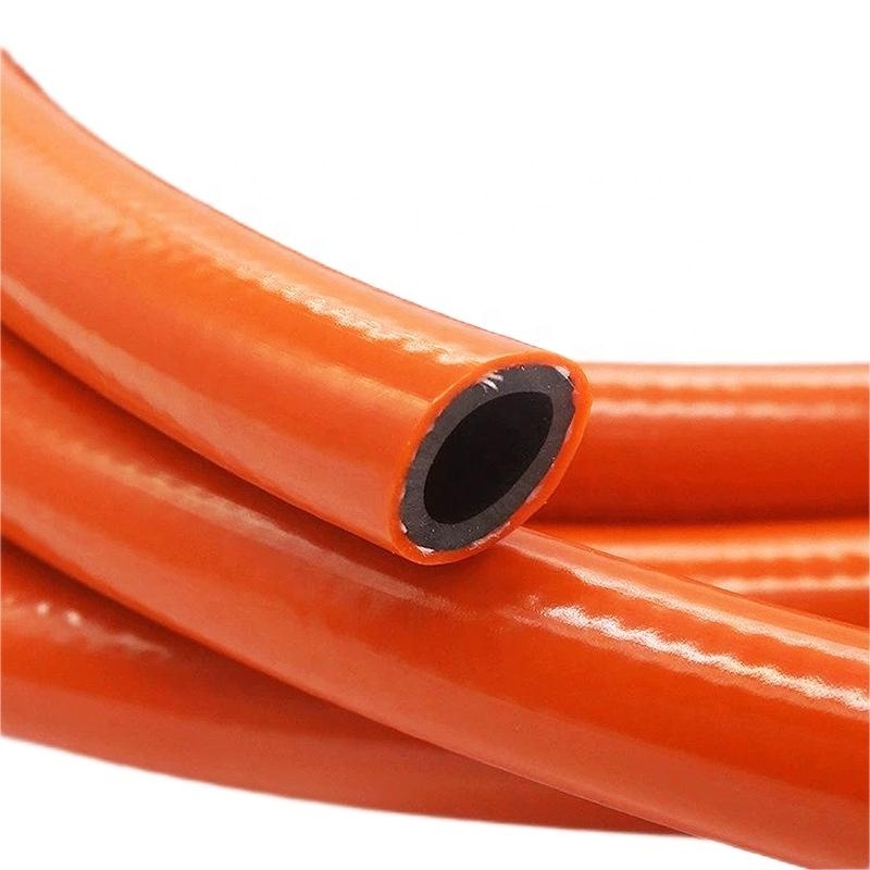 Corrugated Natural Flexible Braided PVC High Pressure Ozone Resistant Yellow Gas Cooker Hose Pipe Hoses