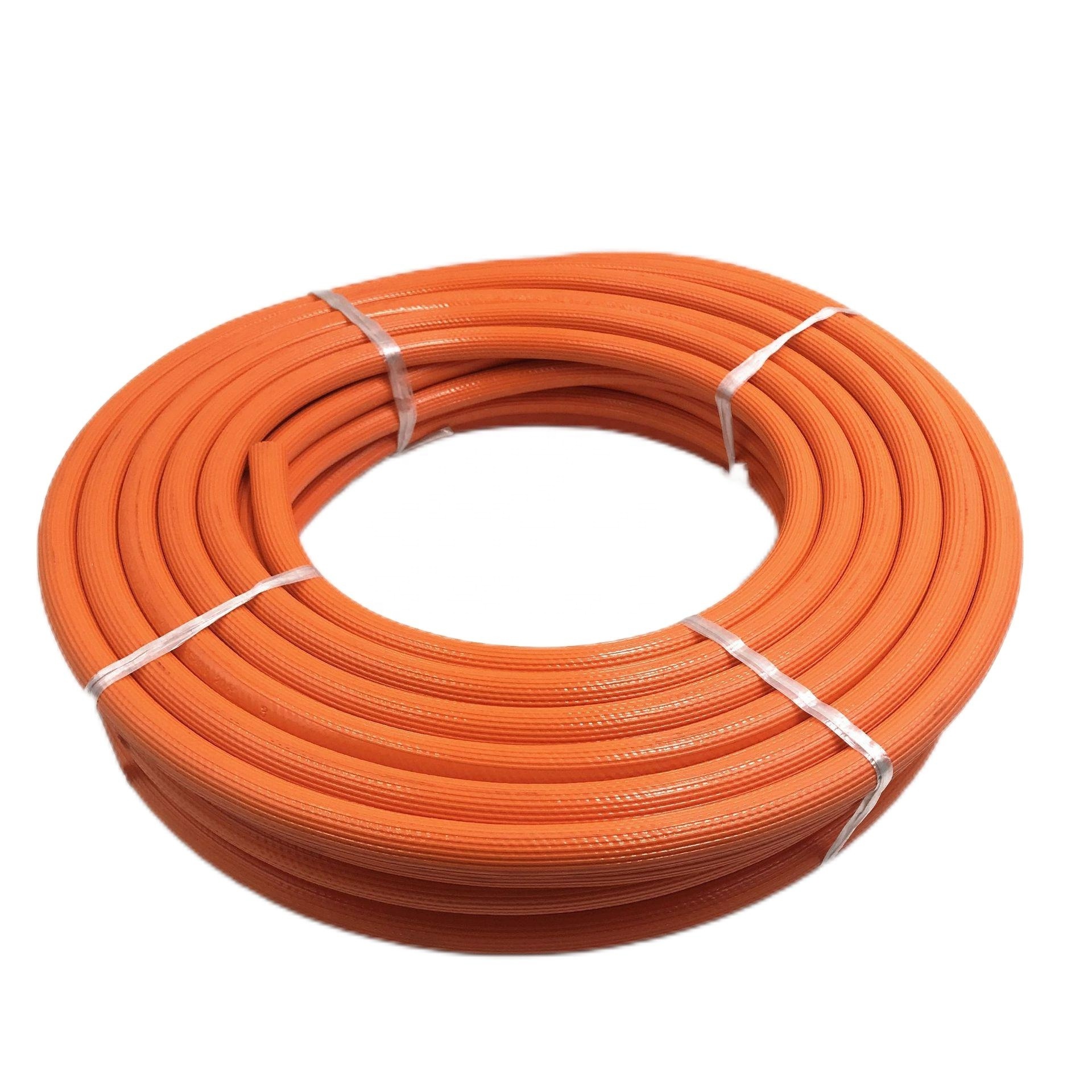 Corrugated Natural Flexible Braided PVC High Pressure Ozone Resistant Yellow Gas Cooker Hose Pipe Hoses