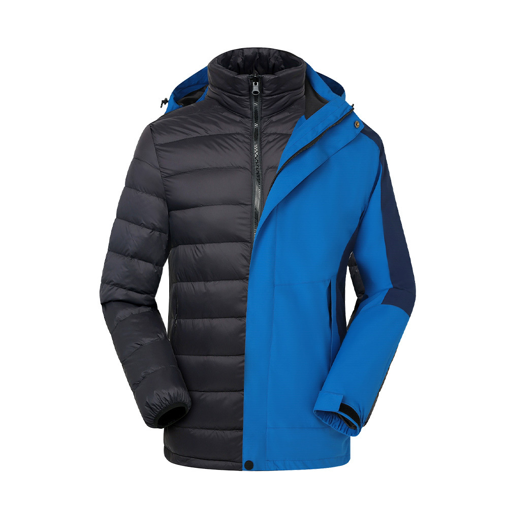 Winter Puffer Outdoor Down Jackets Detachable Hiking Ski Jacket Windproof Snowboarding Waterproof Sport Top Coat Jacket