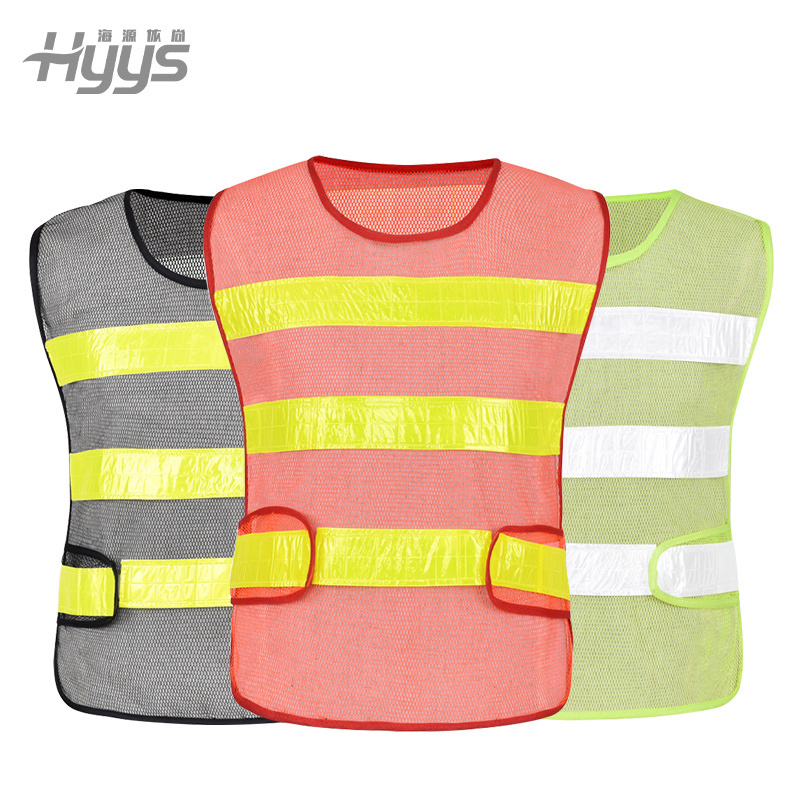 Wholesale Reflective Working Vest Unisex Work Clothes Traffic Road Work Vest Running Bicycle Hivis Hi Vis Vest