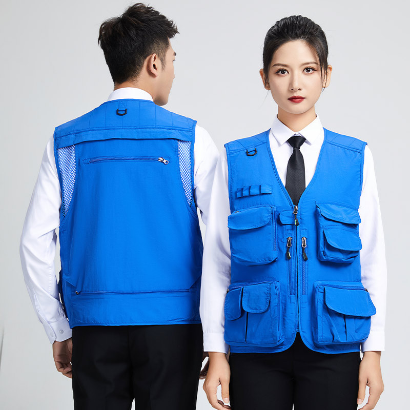 High Quality Mens Work Vest Construction Photographer Waistcoat Tool Workwear Vest Outdoor Fishing Men's Vest