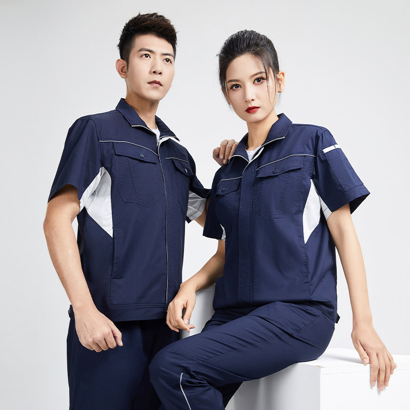 Summer Anti Static Work Clothes for men Welding Workwear scrubs uniforms Reflective Strips Construction work Coveralls