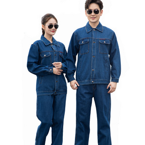 Wholesale Fashion Jeans Work clothes cowboy uniform Denim Workwear for men Generous abrasion resistance