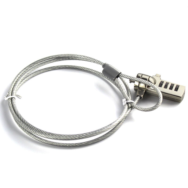 Flexible Mechanical Notebook Cable Computer Security Coded Lock Laptop ...