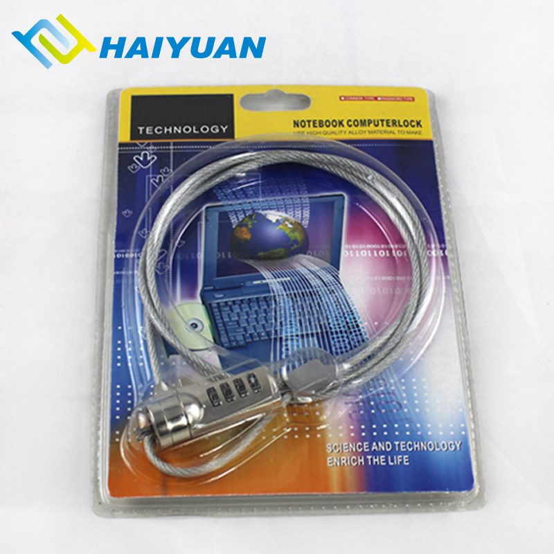 Anti theft security 1.2m 1.5m 1.8m 2m cable lock coded combination lock for laptop