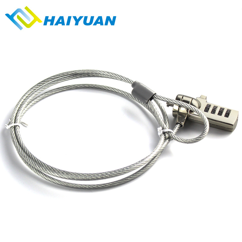 Steel Flexible Laptop Security Lock Cable Anti-theft Notebook Cable Adjustable Laptop Comibation Lock for acer