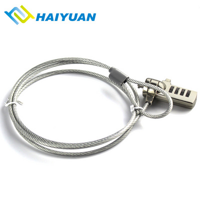 Steel Flexible Laptop Security Lock Cable Anti-theft Notebook Cable Adjustable Laptop Comibation Lock for acer