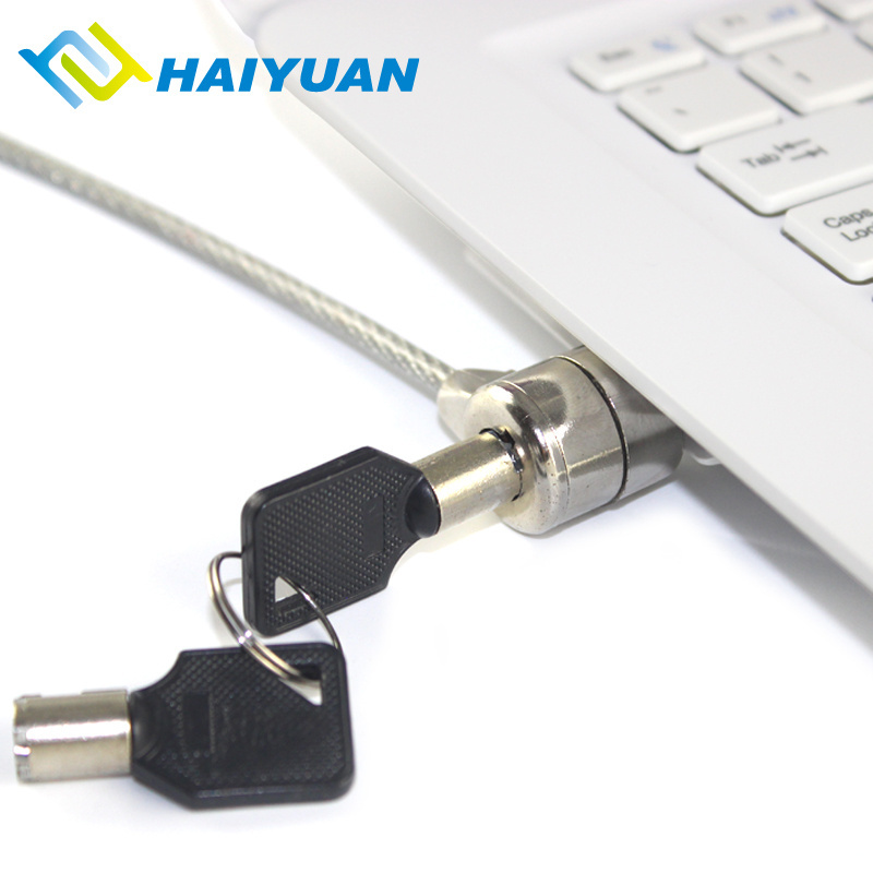 Security Anti-theft Laptop Steel Cable Lock With Master Key For Retail Desktop Display