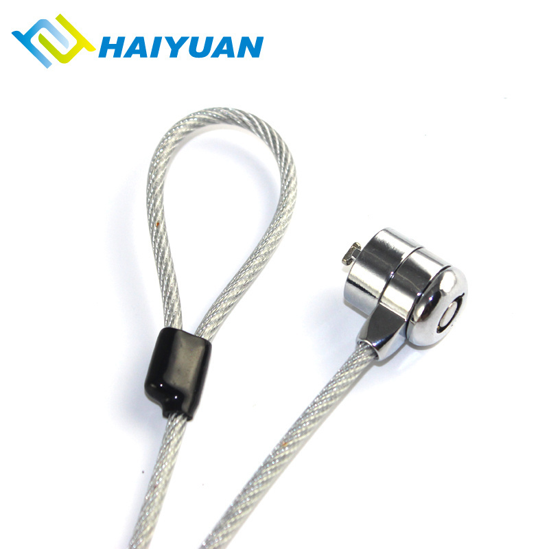 Security Anti-theft Laptop Steel Cable Lock With Master Key For Retail Desktop Display