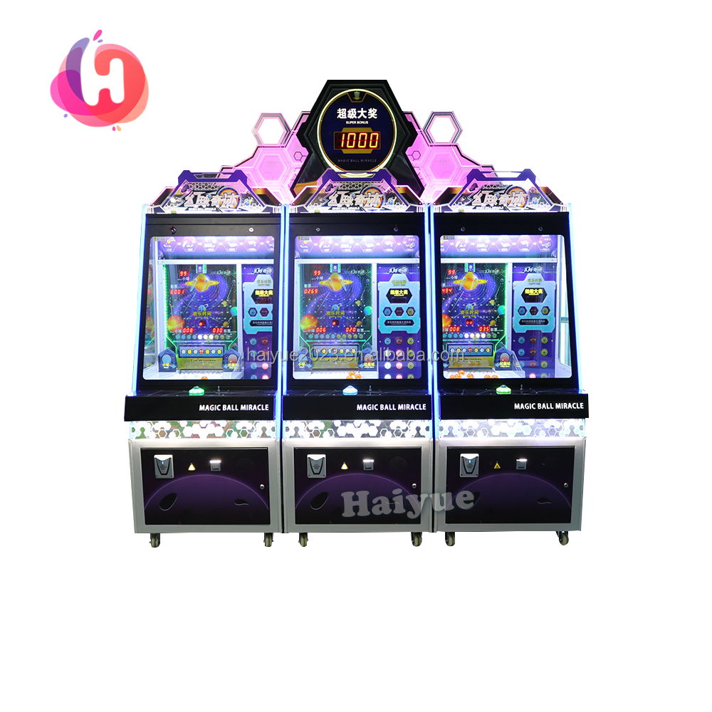 Hot Sale Coin Operated Game Machines Magic Ball Drop Ticket Lottery Arcade Machine For Amusement Park