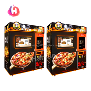 Commercial Fully Automatic Outdoor Hot Fresh Fast Food Maker Self Service Smart Touch Screen Pizza Vending Machine