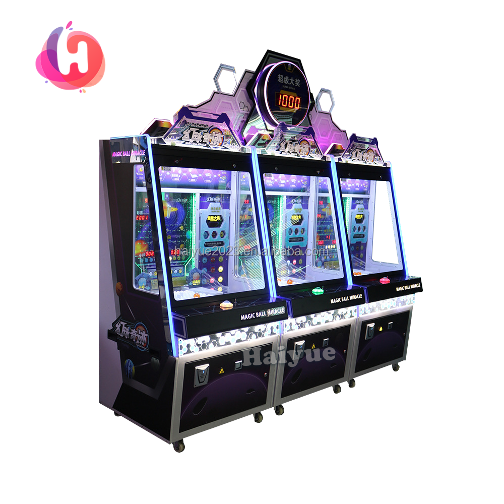 Hot Sale Coin Operated Game Machines Magic Ball Drop Ticket Lottery Arcade Machine For Amusement Park