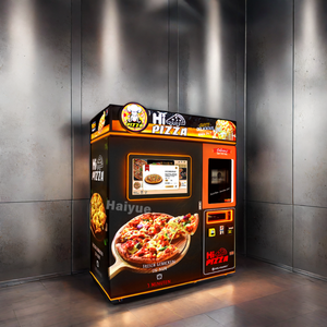 Commercial Fully Automatic Outdoor Pizza Vending Machine Hot Fresh Fast Food Maker Smart Touch Screen Self-Service SDK Function