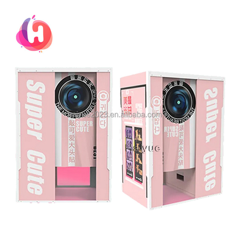 Selfie Passport & Id Picture Station Digital Stand Photo Booth Vending Machine Compatible Cameras Smartphones Selfie Shot Kiosk