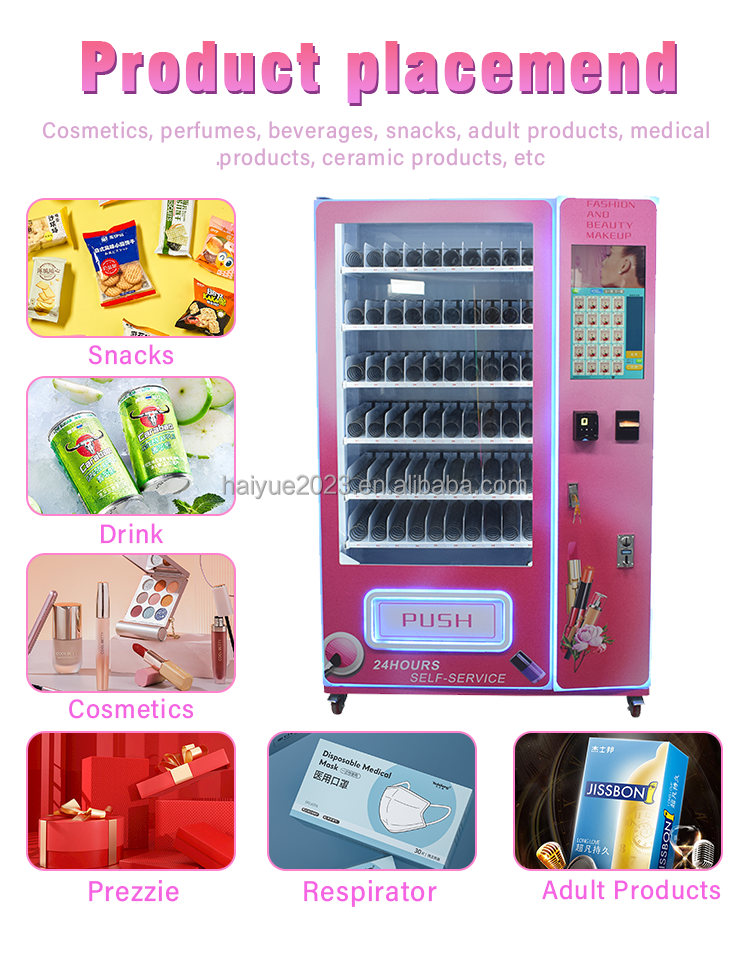 Attractive design lash convenience self-service store vending machine for false lashes eyelash vending machine