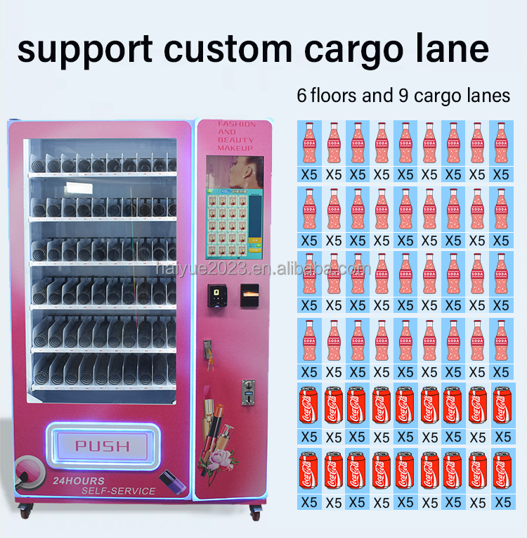 Attractive design lash convenience self-service store vending machine for false lashes eyelash vending machine