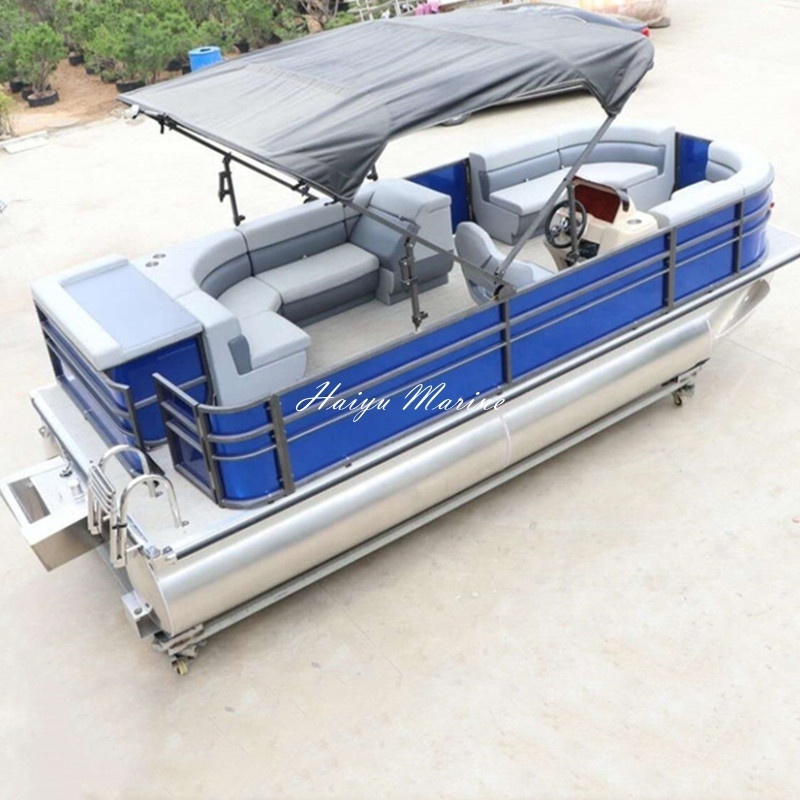 2022 Hot Sale Best Quality Leisure Party Barge Floating Pontoon Boat For Sale