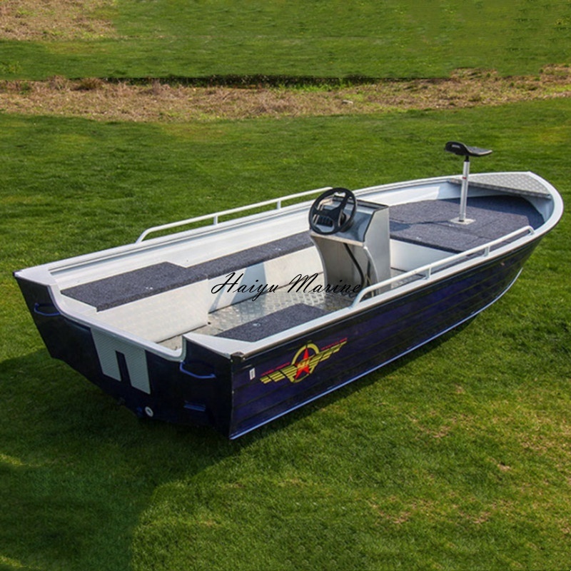 Anti Corrosion High Speed Aluminum Power Boat With High Fishing Seat