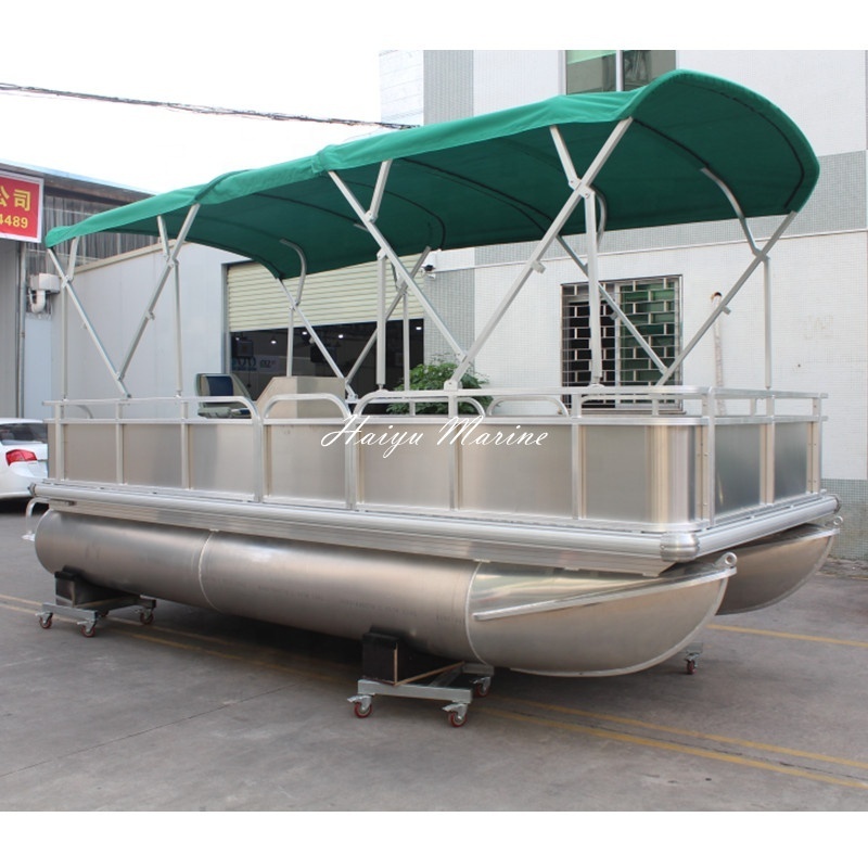 5.2m Simple cheap pontoon boat aluminum pontoon boat for sale