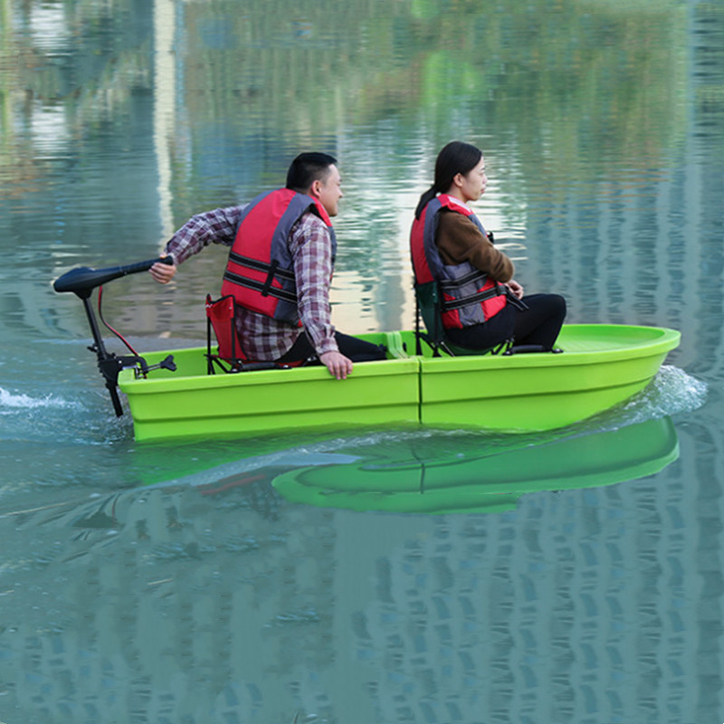 Bright double deck folding vehicle-mounted sturdy plastic boat