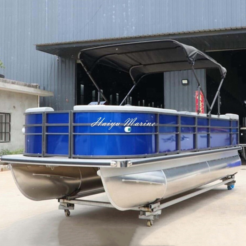 2022 Hot Sale Best Quality Leisure Party Barge Floating Pontoon Boat For Sale