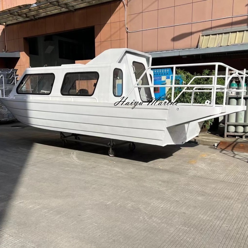 Patrol boat aluminum cabin fishing boat all welded working boat for sale