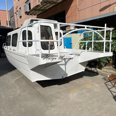 Patrol boat aluminum cabin fishing boat all welded working boat for sale