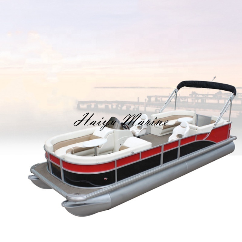 Hot Sale Party Barge Floating Pontoon Boat With Slide