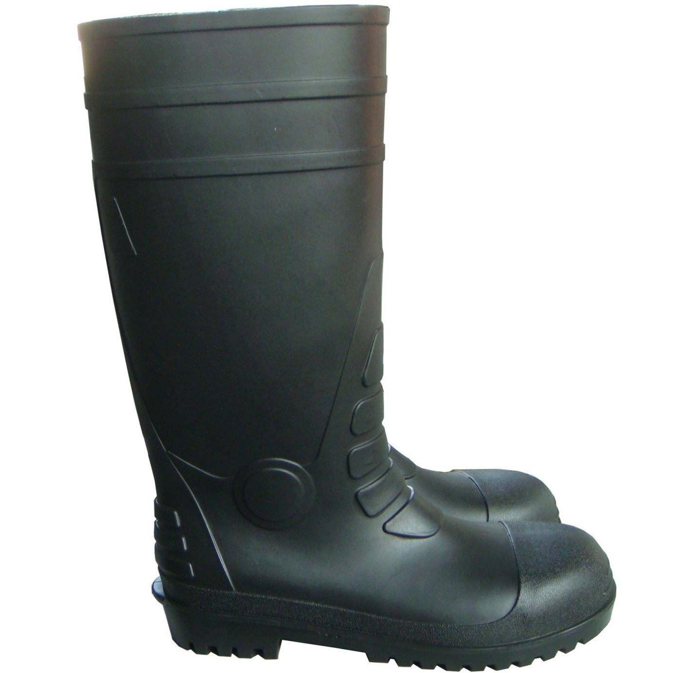 Factory price good quality PVC safety combat boots with steel toe