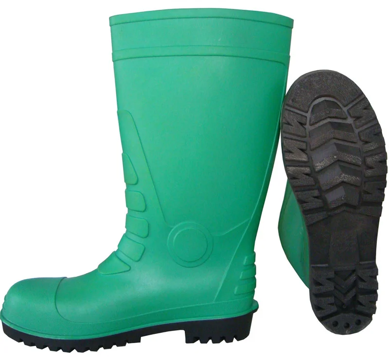 Factory price good quality PVC safety combat boots with steel toe