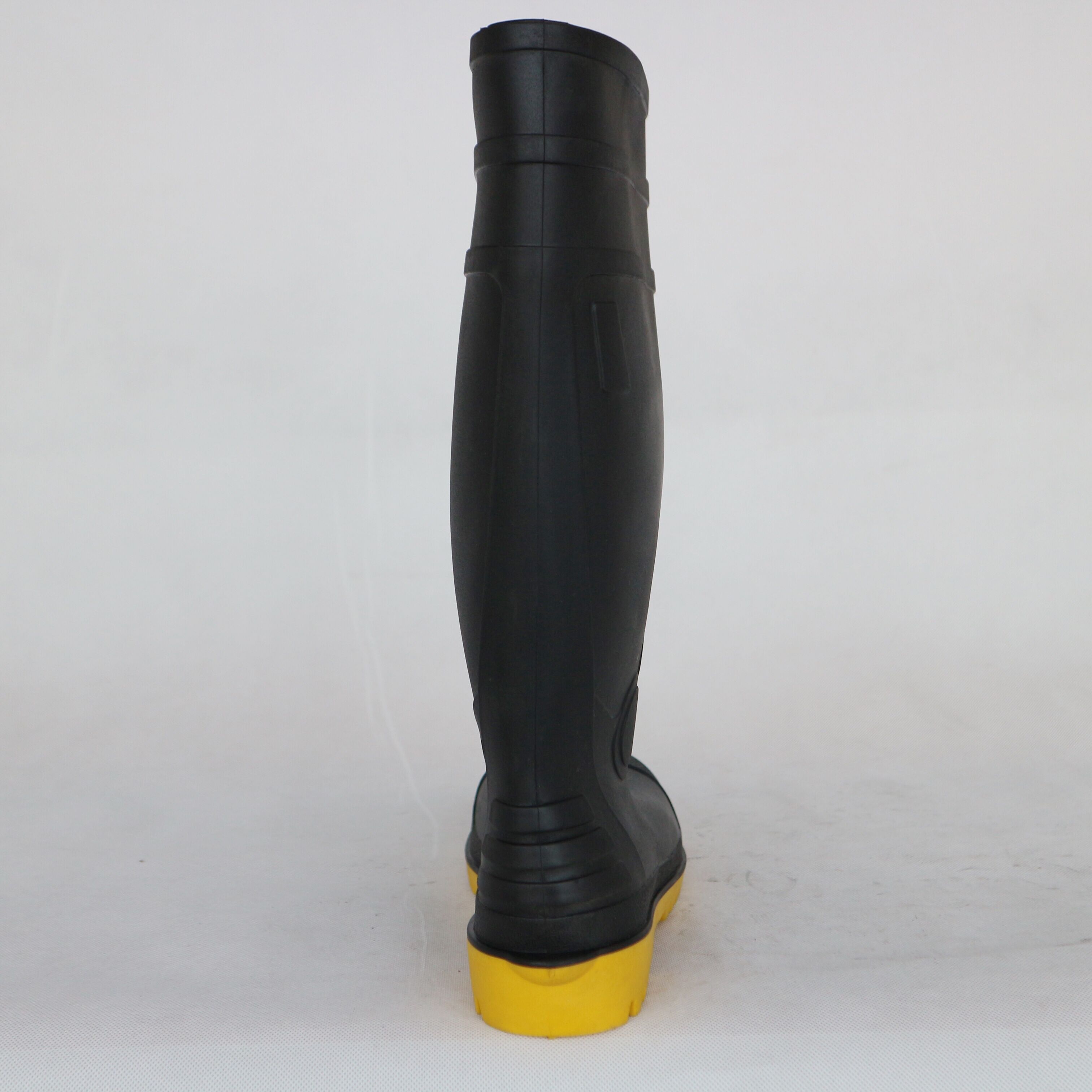 CE standard OEM customized steel toe steel plate black cheap  industry safety work rain boots