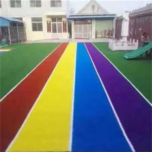 colorful color green color playground artificial turf grass for crafts