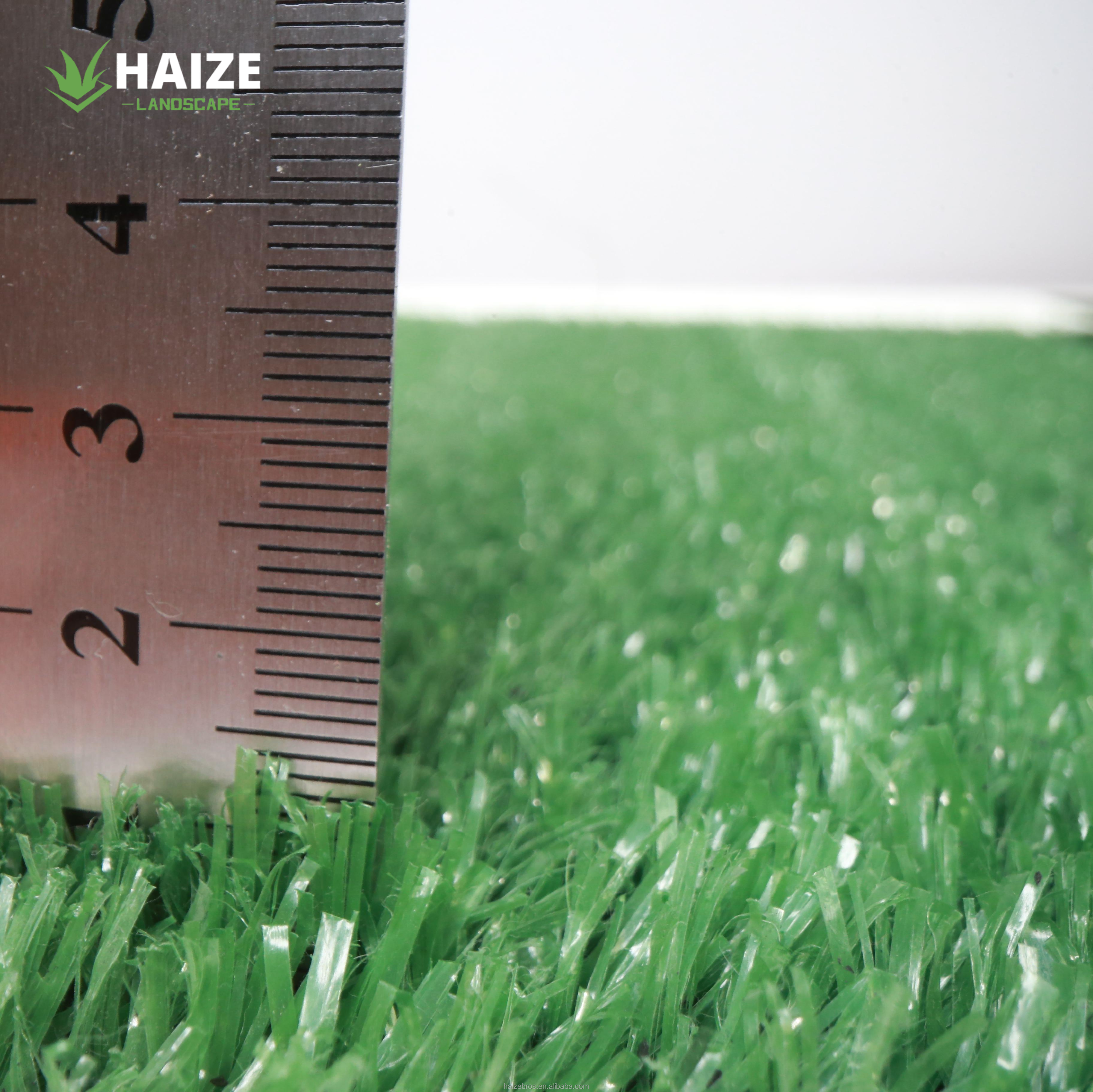 HAIZE wholesale China cheap price green artificial synthetic fake grass mat pile carpet roll