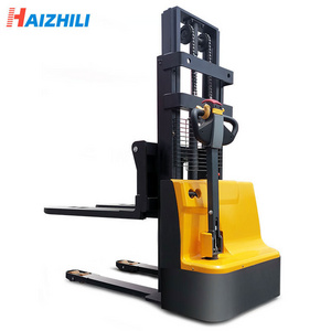 Haizhili Full Electric Forklift 1500kg 2000kg Lifting Height 3meters Mini Electric Stacker Forklift Cheap Price Hot Sale