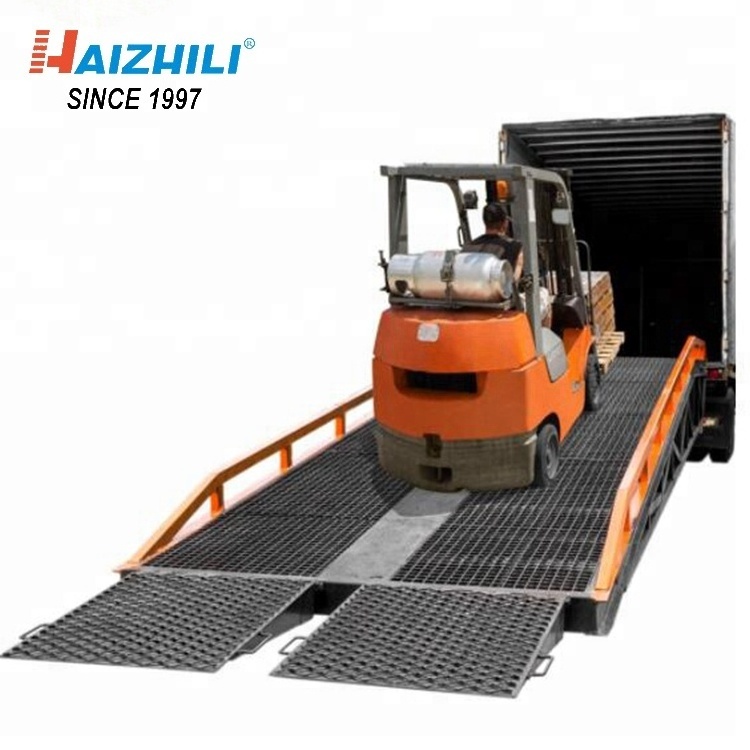 HaizhiLi Handling Equipment Factory price warehouse truck loading bridge container yard dock ramp