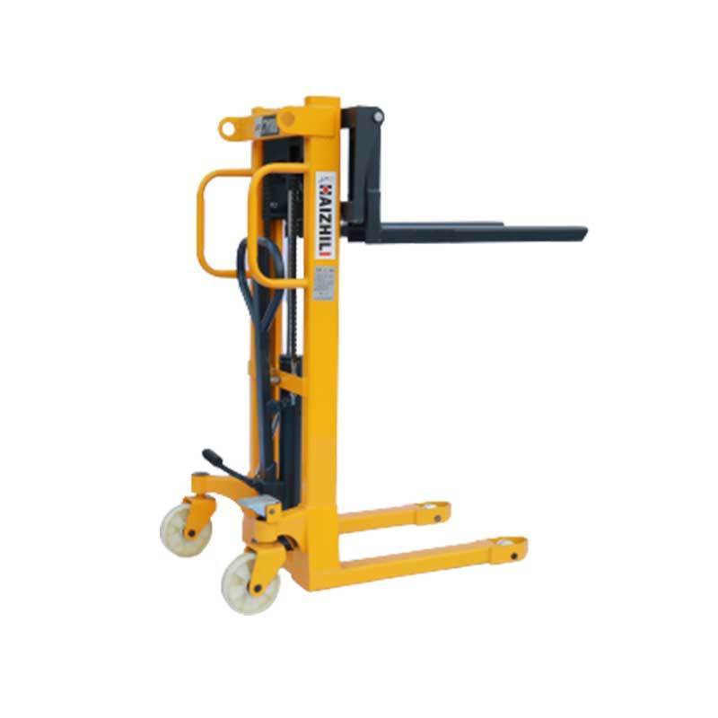 Haizhili 500kg Lift Height 1.3m Hand Pallet Truck Stacker Hydraulic Manual Forklift