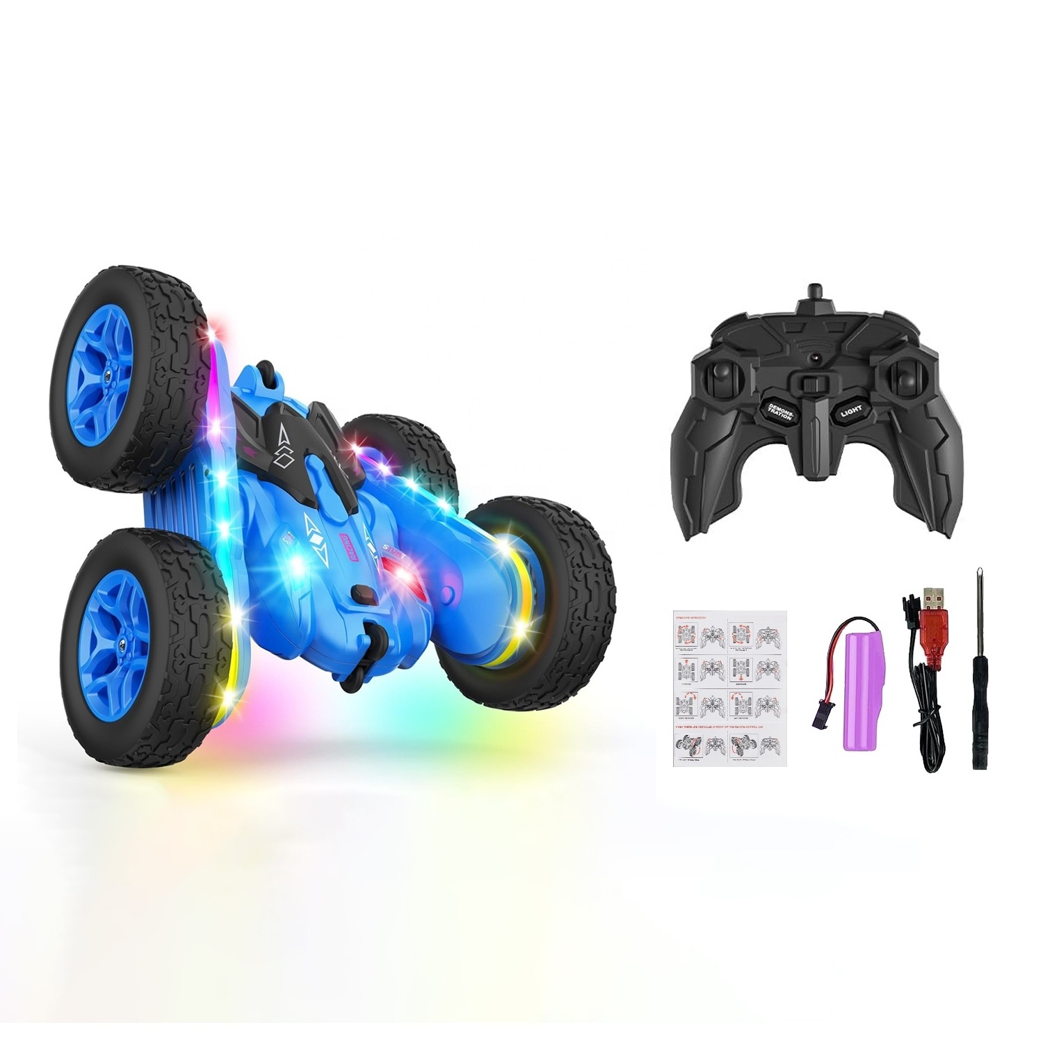 Remote Control Toys Rc Stunt Car 360 Rotate 4Wd Double Side Drift Rc Stunt Cars Autos A Control Remoto Kids Toys Car