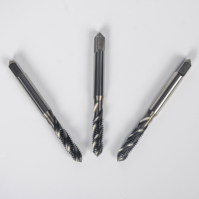 Solid Carbide Spiral Flute Taps Cnc Machine Tools Aluminum And Copper Processing Coating Thread Taps