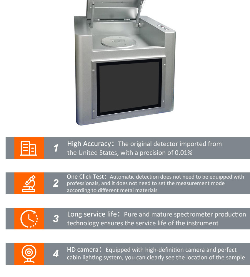 Gold Smith Machine Spectrometer Handheld Spectrometer For Precious Metal Analyzer