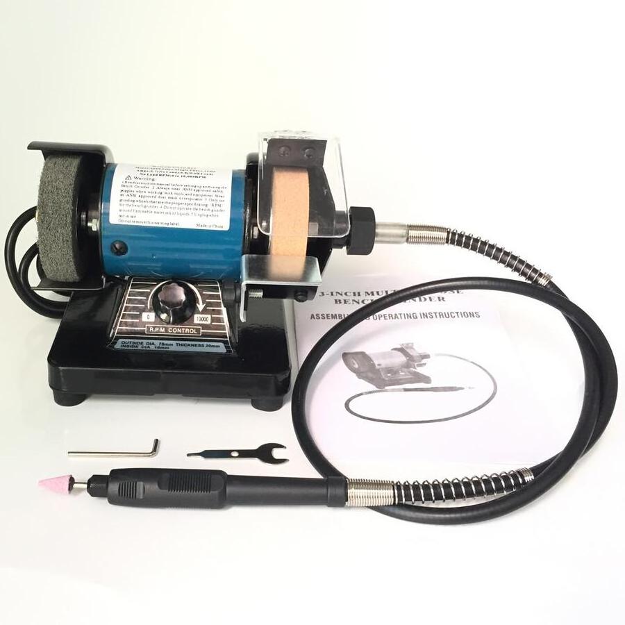 Hot Sale High Speed 150W Mini Multipurpose Bench Grinder Jewelry Grinding Polisher Machine