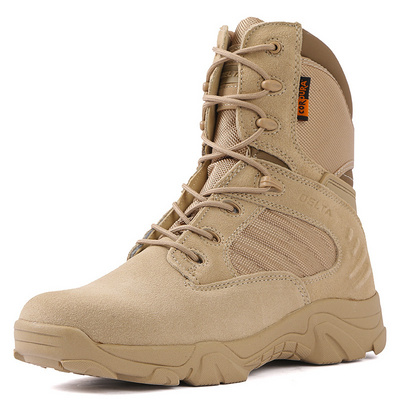 Wholesale desert high-top breathable outdoor shoes men's jungle safari hiking waterproof, non-slip wear-resistant work boots