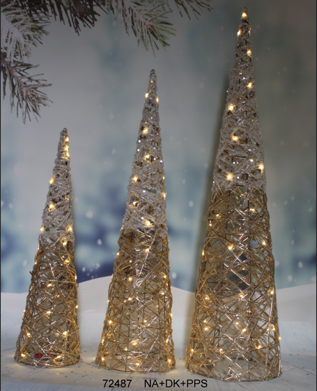 Christmas indoor decoration  twig natural cone tree for Xmas festival decoration