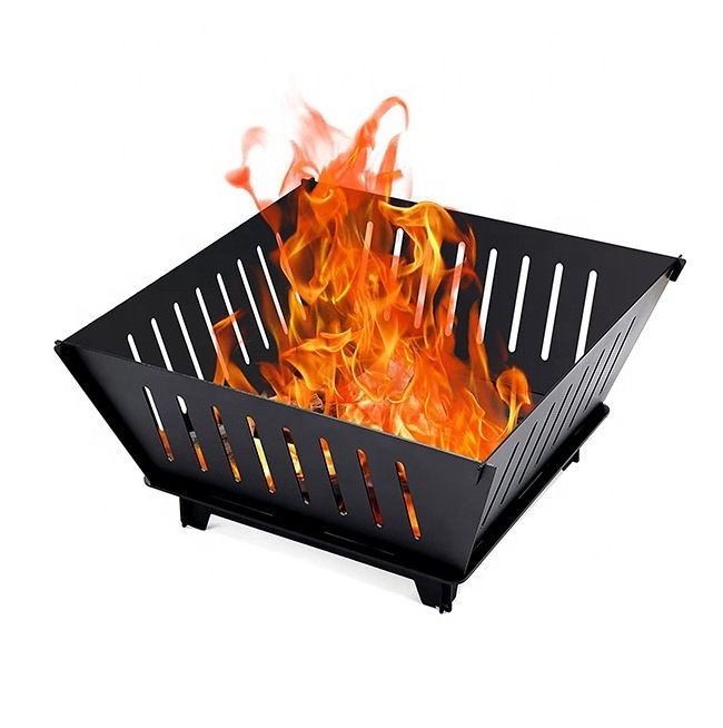 Blue Sky Ceramic BBQ Brazier Charcoal Outdoor Portable Propane Gas Patio Concrete Gas Rectangular Fire Pit Cauldron Table