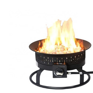 19'' Fire Bowl Outdoor Portable Propane Gas Fire Pit for Camping for Outside with Carry Handle