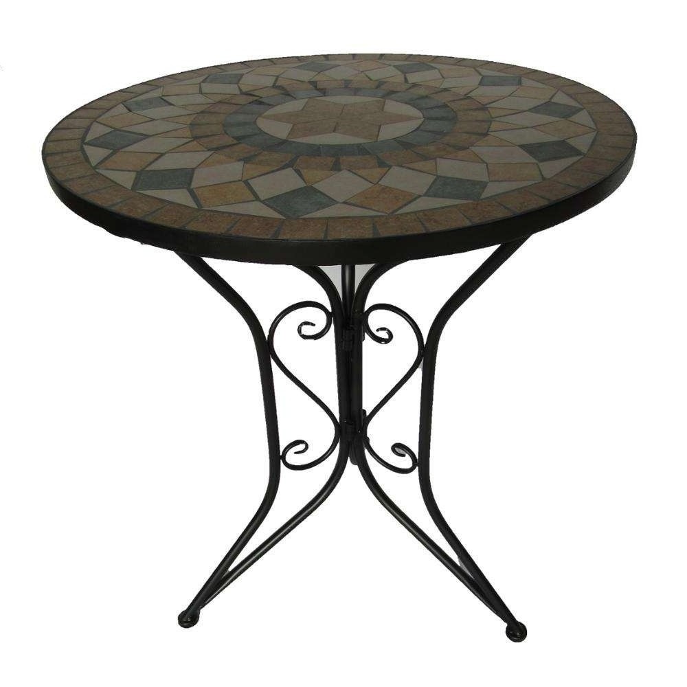 Mosaic round tile table top for dinning table