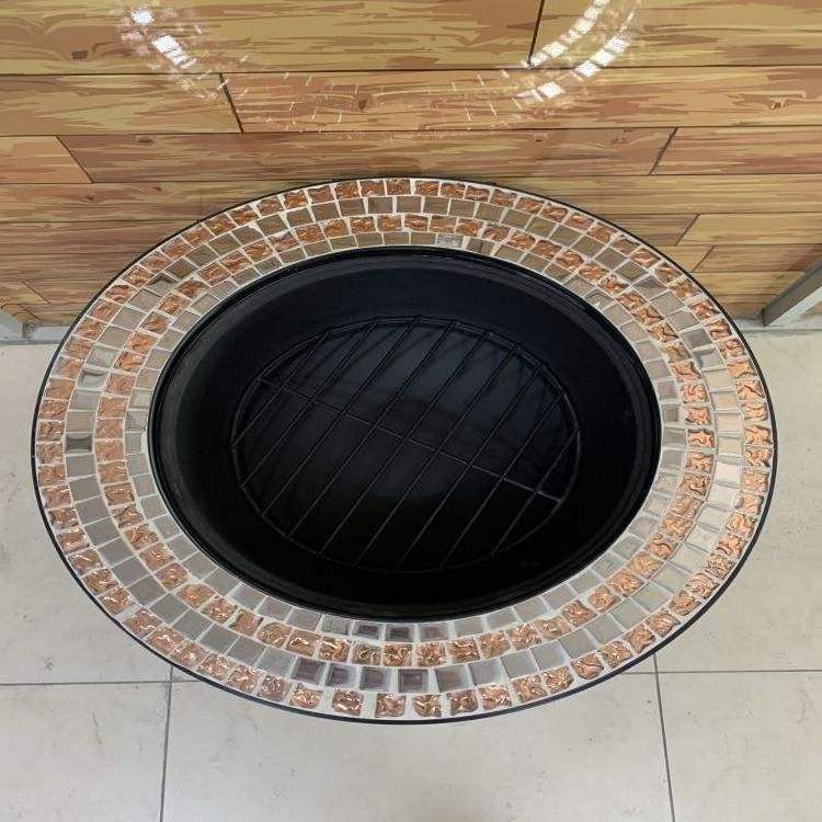 Promotional Various Durable Using Mosaic Large Barbecue Grill Bbq Brazier Grill Fire Pit