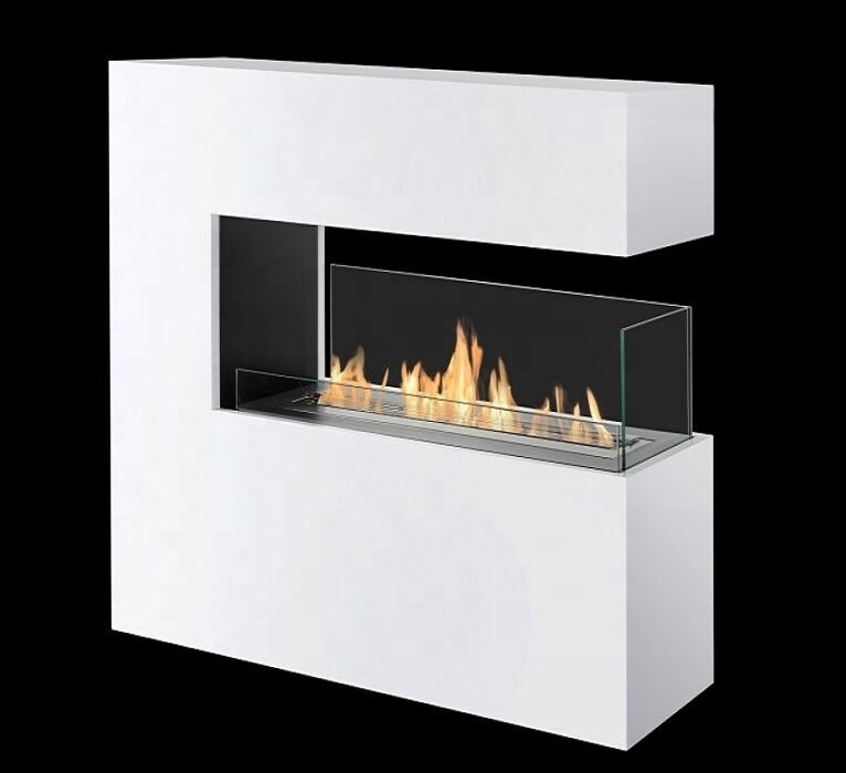 3 sided electric fireplace furniture