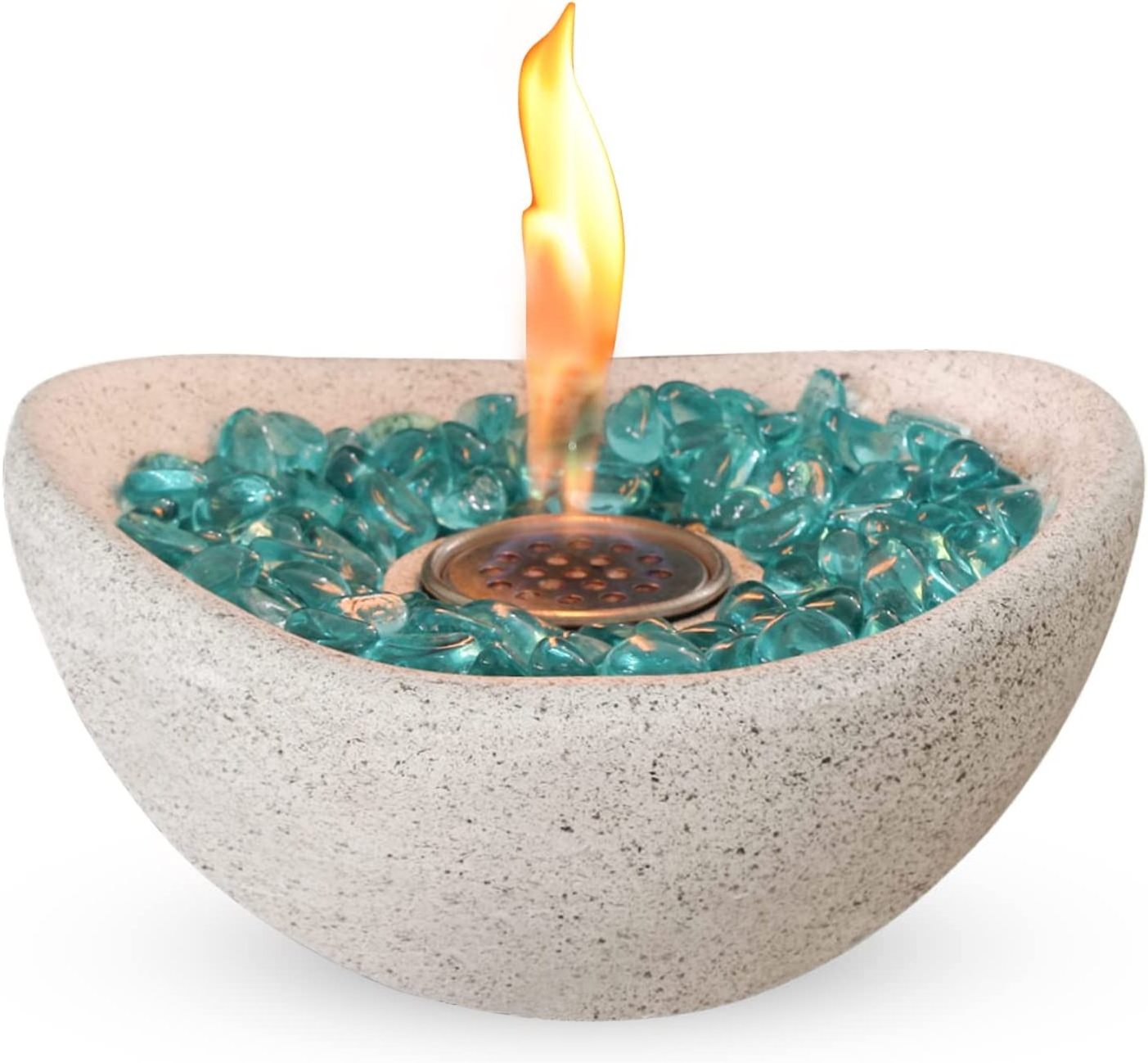 Factory Customized MGO Tabletop Fire pits Indoor Concrete Fireplace Outdoor Patio Heater Ethanol fire bowls portable Fire Pit