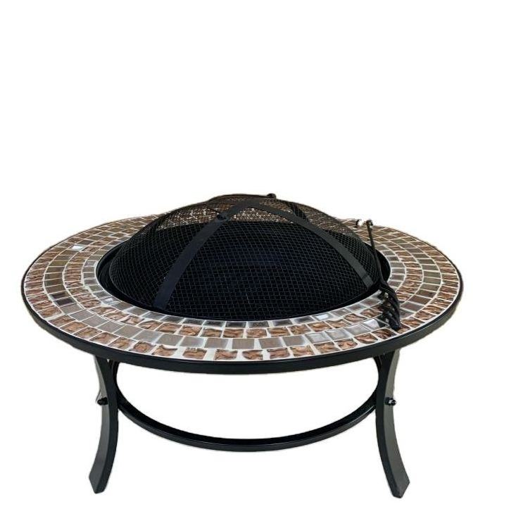 Promotional Various Durable Using Mosaic Large Barbecue Grill Bbq Brazier Grill Fire Pit